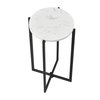 Elk Studio Accent Table, 10 in W, 10 in L, 18 in H, Metal Top S0035-11199